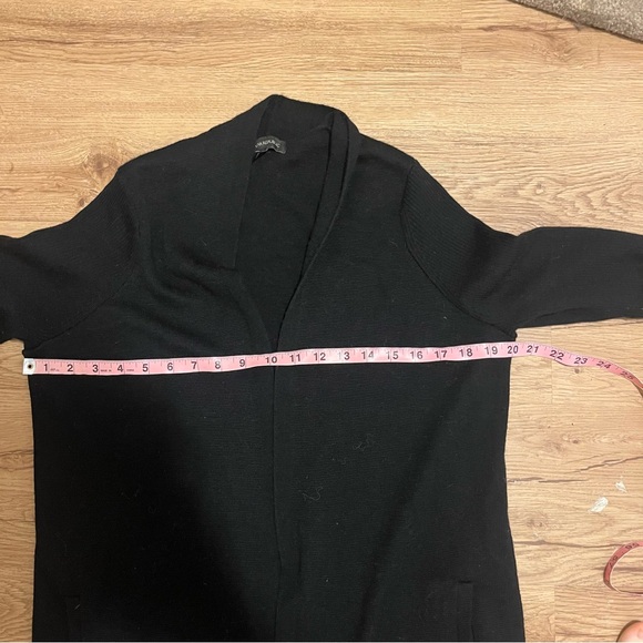 Banana Republic size Medium Black Open Front Longline Cardigan - Picture 6 of 7